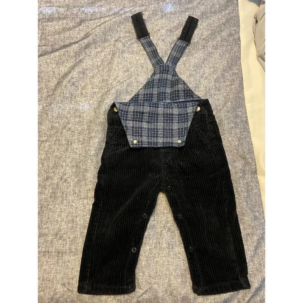 BABY CORDUROY OVERALLS - BLUE - 12-18 MONTHS - PERFECT CONDITION